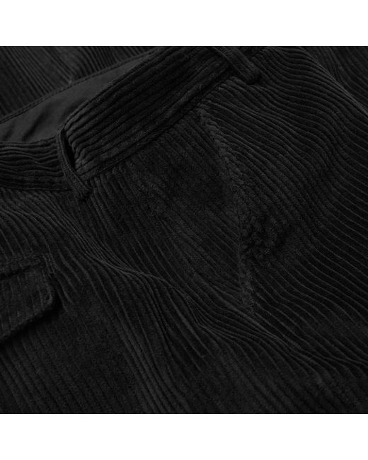 Our Legacy Black Corduroy Cotton Chino Trousers for men