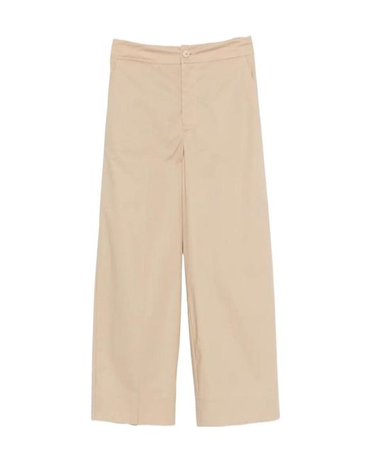 Twinset Natural Button-Fastening Trousers