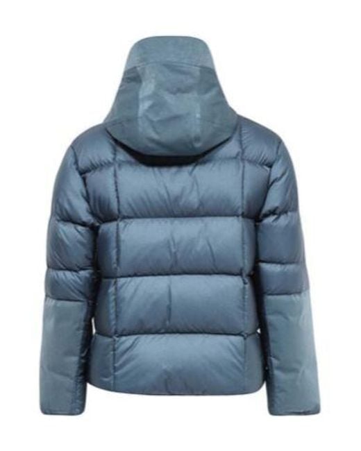 C P Company Blue Hooded Cotton Jacket for men