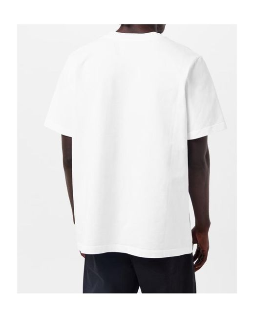 Casablanca White Logo Crew Neck T-Shirt for men
