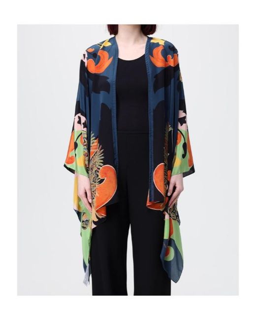 Etro Blue Printed Cape