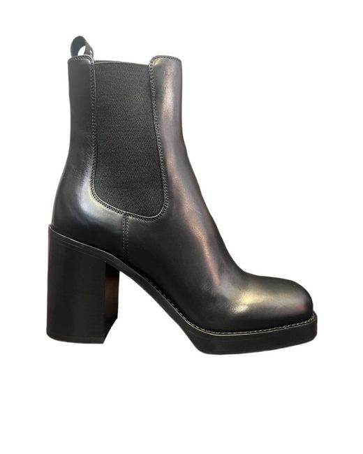 Prada Black High Heel Boots