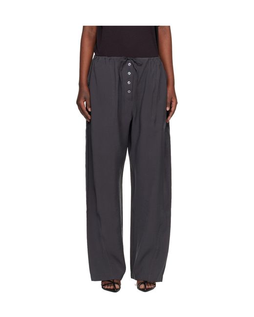 Studio Nicholson Gray Hera Button Trousers