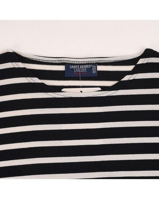 Saint James Black Short-Sleeve T-Shirt