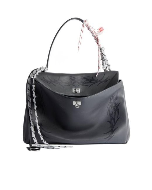 Balenciaga Black Rodeo Large Tote Bag for men