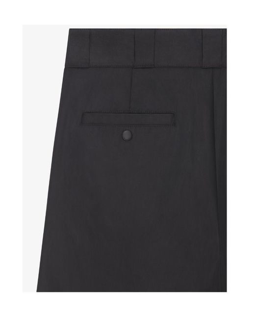 Givenchy Black Logo-Patch Chino Shorts for men