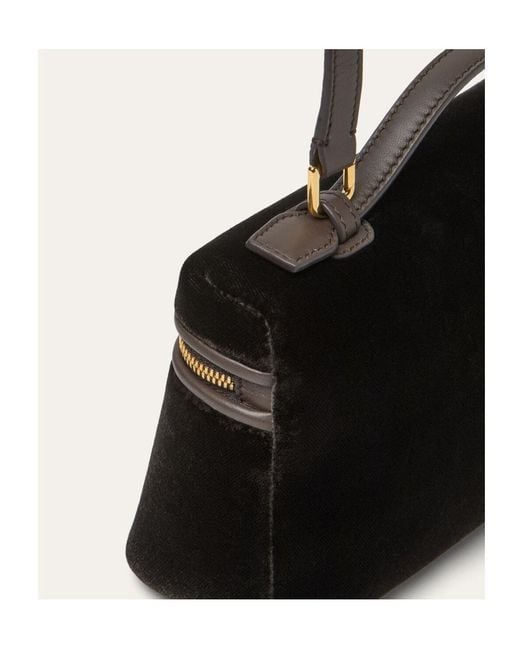 Loro Piana Black Extra Pocket L19 Shoulder Bag