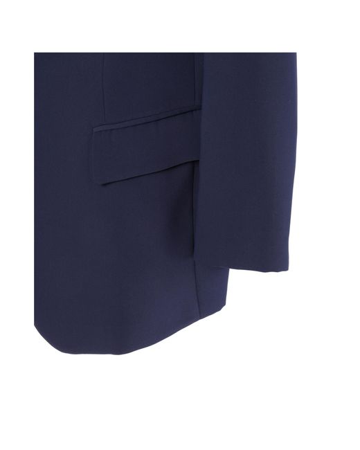 P.A.R.O.S.H. Blue P.A.R.O..H. Single Breasted Tailored Blazer