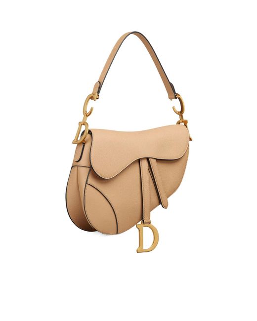 Dior White Saddle Bag With Strap