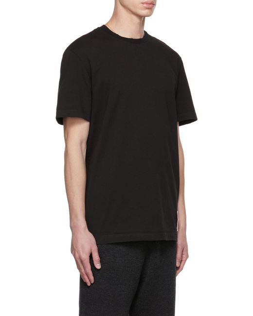 Golden Goose Deluxe Brand Black Logo Embroidered Crewneck T-Shirt for men