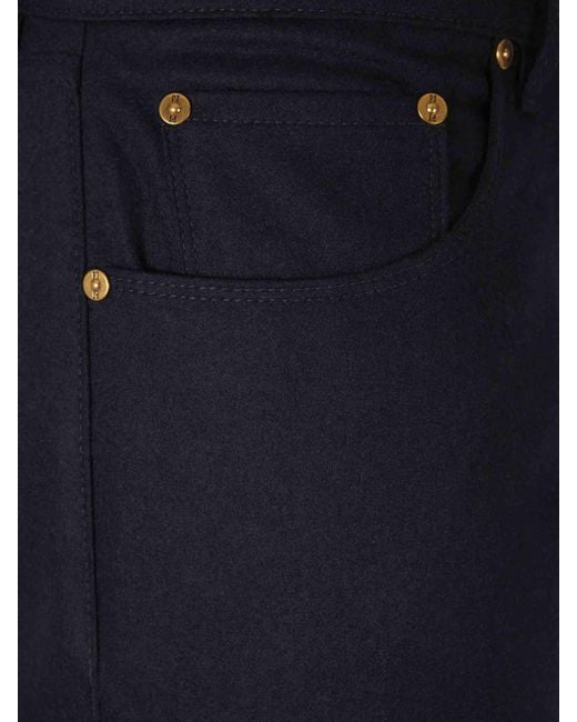 Pt05 Blue Multi-Pocket Jeans for men