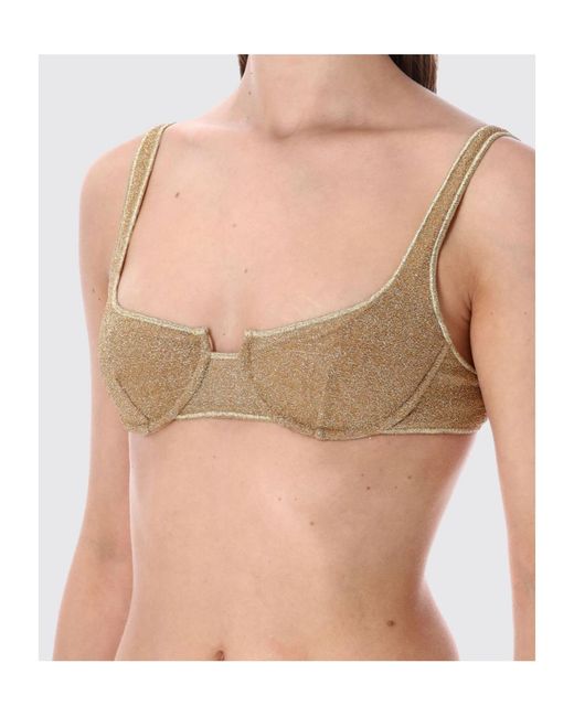 Oseree Pink Oséree Lurex Underwire Bikini