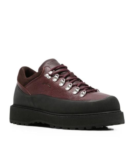 Diemme Brown Lace-Up Low-Top Casual Shoes for men