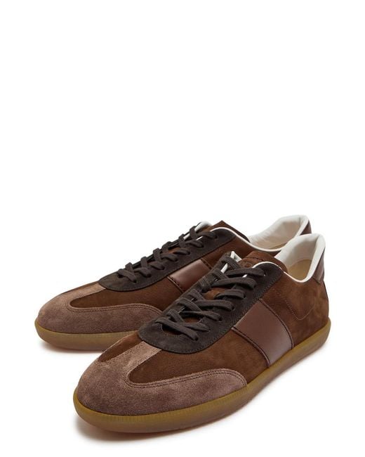 Tod's Brown Spliced Sneakers for men