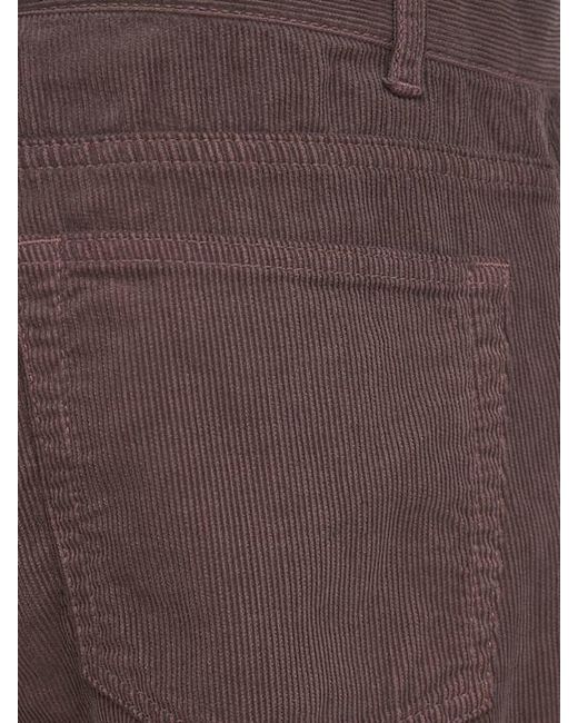 The Row Brown Carlyl Cotton Corduroy Pants