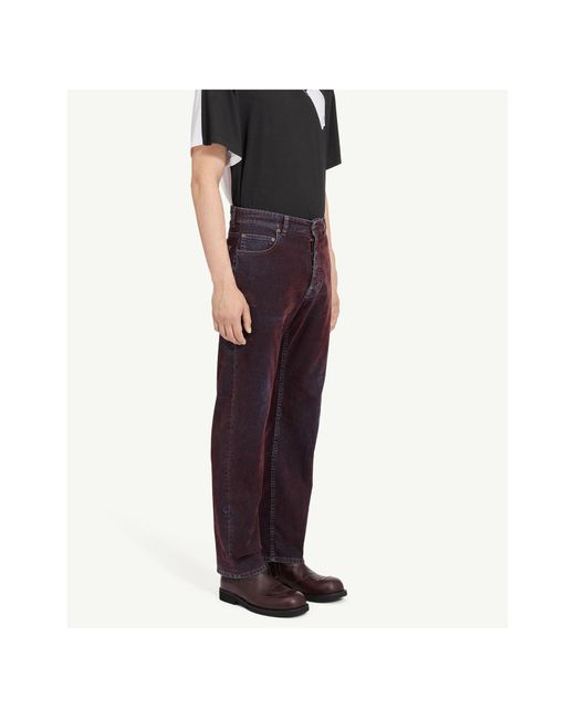 MM6 by Maison Margiela Blue Straight Leg Faded Jeans for men