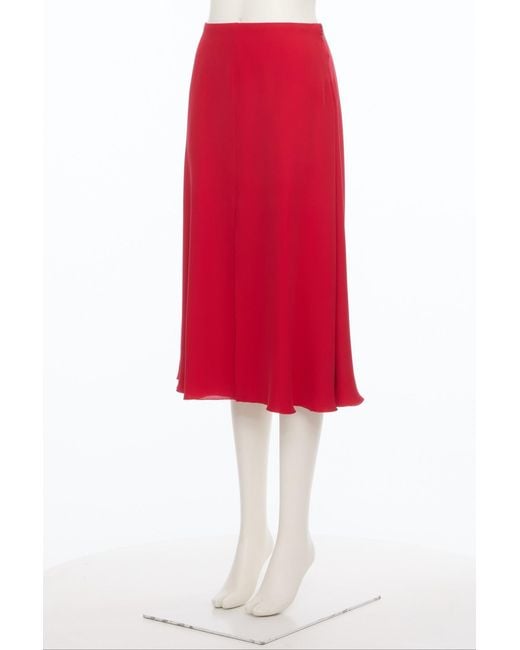 Valentino Zip Detailed Flared Midi Skirt