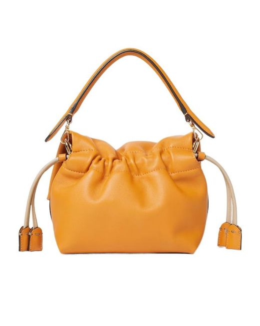 Fendi Orange Dark Nappa Leather Mini-Bag