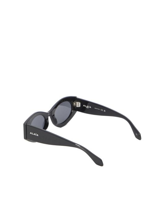 Alaïa White Oval Sunglasses