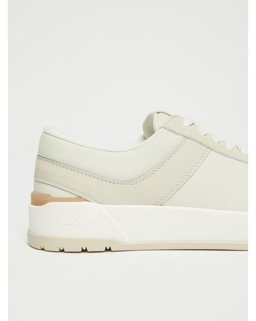 Max Mara White Leather Sneakers