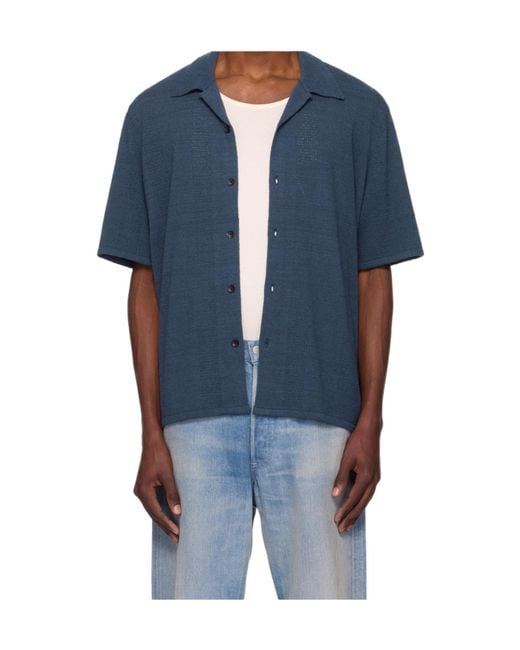 Rag & Bone Blue Short Sleeve Shirt for men