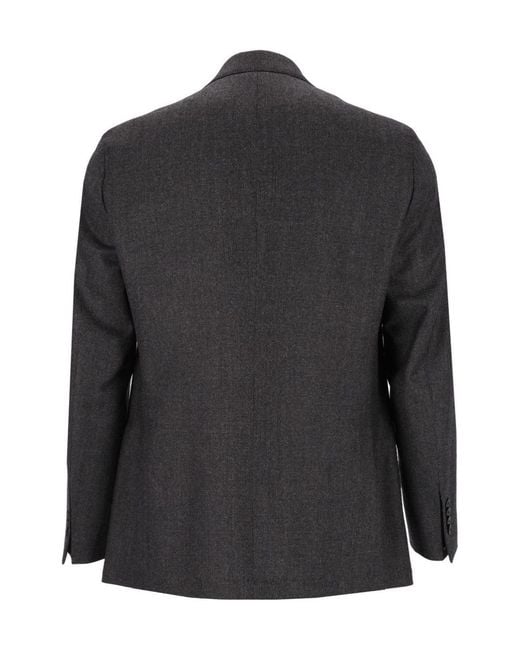 Al Duca D'aosta Black Long-Sleeve Suit Set