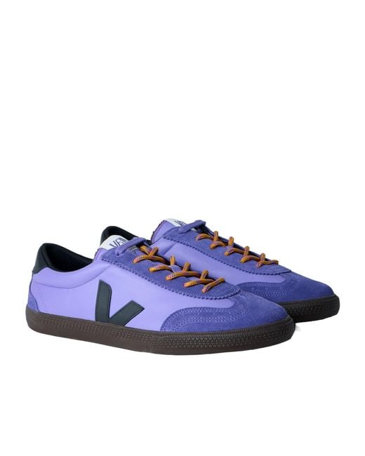 Veja Blue Volley Low-Top Sneakers