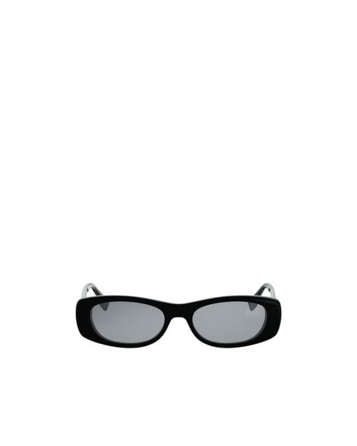 Fendi White Eyewear Oval Frame Sunglasses for men