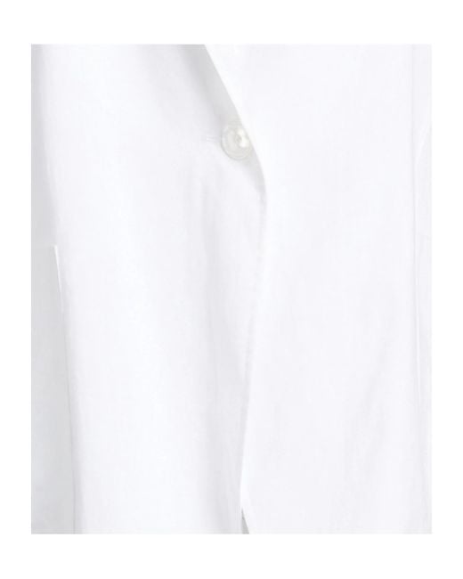 Max Mara White Linen Blazer