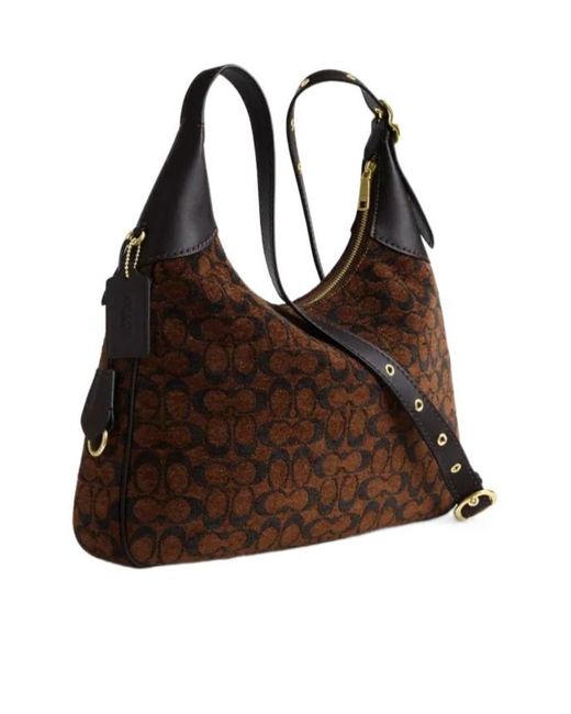 COACH Brown Ella Shoulder Bag