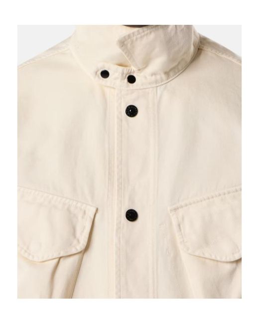 Stone Island Natural Coach Jacket With Anti-Drop Finish for men