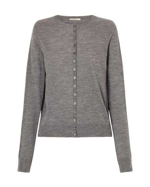 Kallmeyer Gray Merino Wool Cardigan