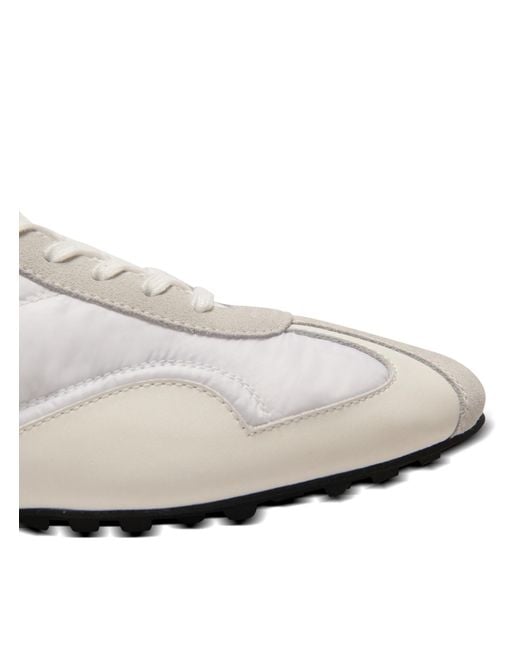Balmain White Racing Low Trainers for men