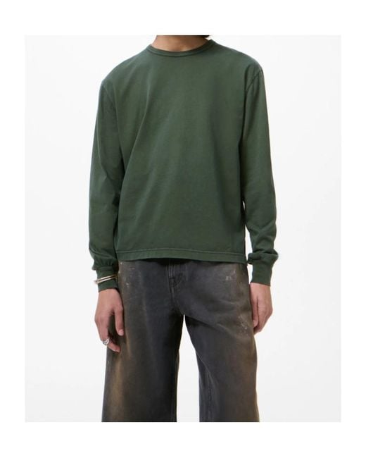 Our Legacy Green Cruise Longsleeve Antique Phantom Legacy Jersey T-Shirt for men