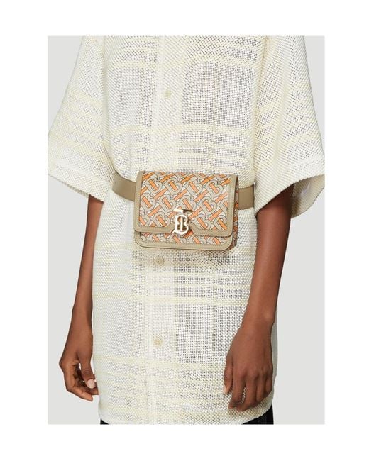 Burberry Brown Monogram Printed Waist Bag