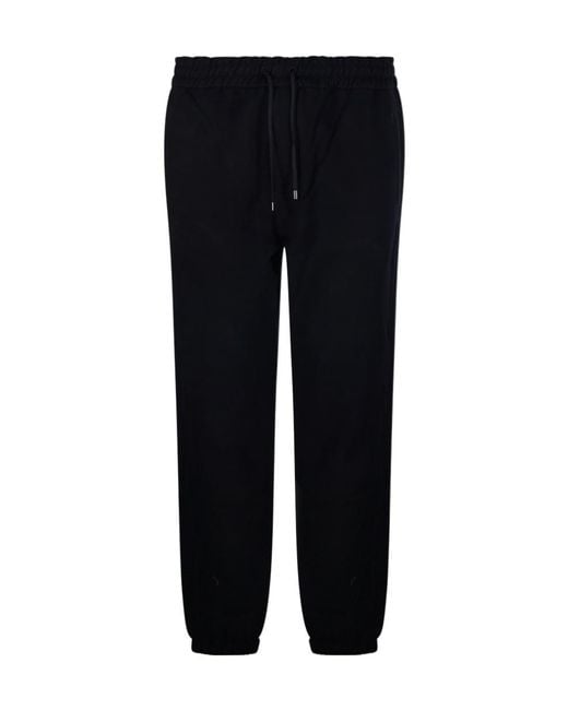 Saint Laurent Black Drawstring Slim Fit Pants for men