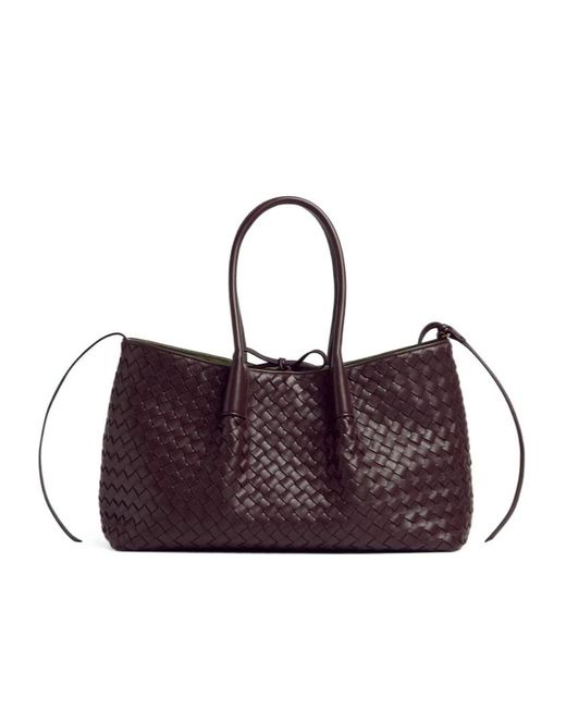 Bottega Veneta Purple Pinacoteca Tote Bag