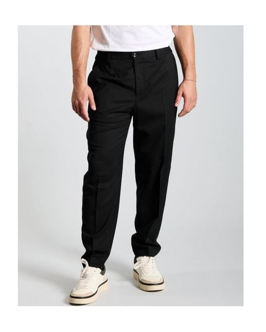 Briglia 1949 Black Casual Trousers With Belt Loops