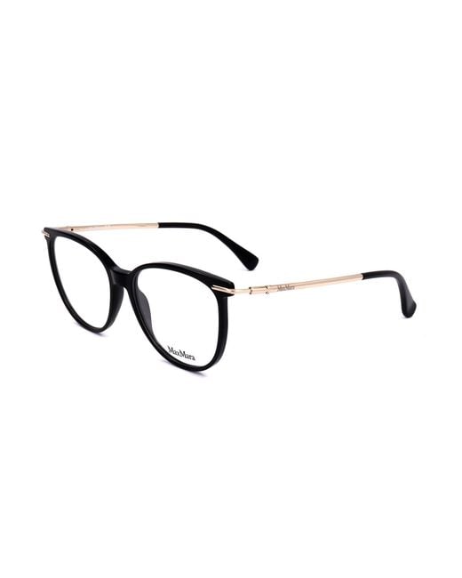 Max Mara Black Square Frame Glasses