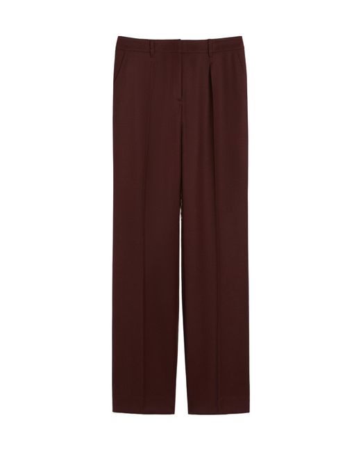 Max Mara Purple Cannes Pleated Trousers