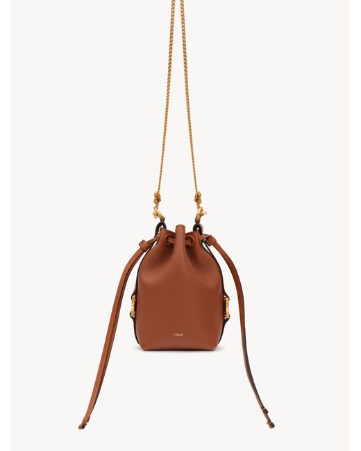 Chloé Brown Chloé Marcie Micro Bucket Bag
