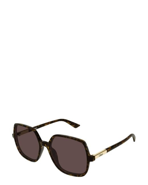 Chloé Multicolor Chloé Eyewear Square Frame Sunglasses