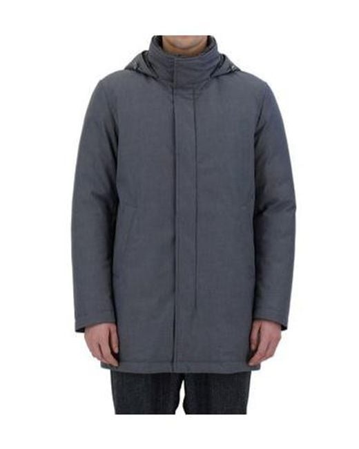 Herno Blue Hooded Down Jacket for men