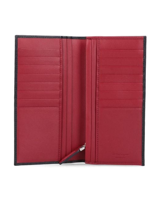 Ferragamo Gray Ferragamo Bifold Continental Wallet for men