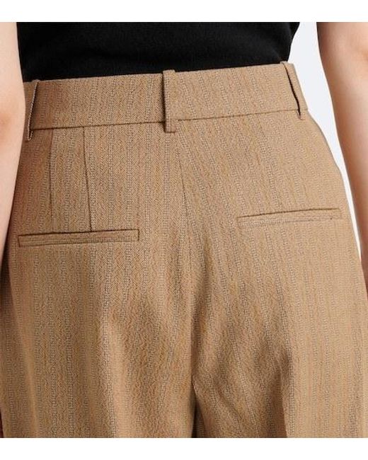 Rohe Natural Daria Wool-Blend Tapered Pants