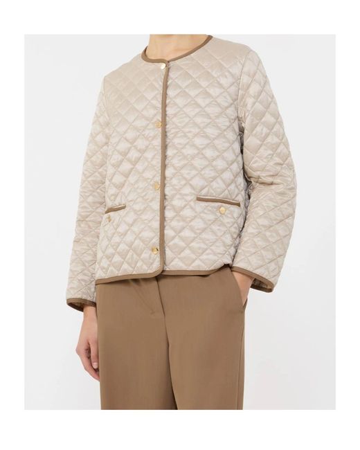 Max Mara Natural Quilted Bello Jacket