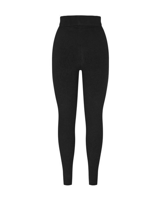 Fear Of God Black Waffle Logo Leggings