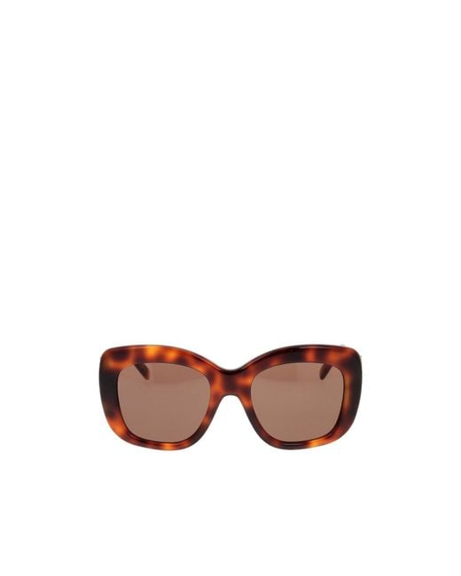 Givenchy Brown Eyewear Oversized Frame Sunglasses