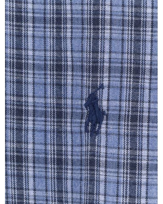 Polo Ralph Lauren Blue Madras Check Shirt for men
