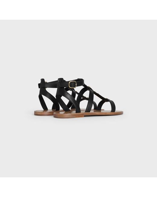 Céline Black Taillat Flat Sandal
